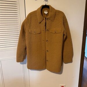Women’s Tan Sherpa Jacket